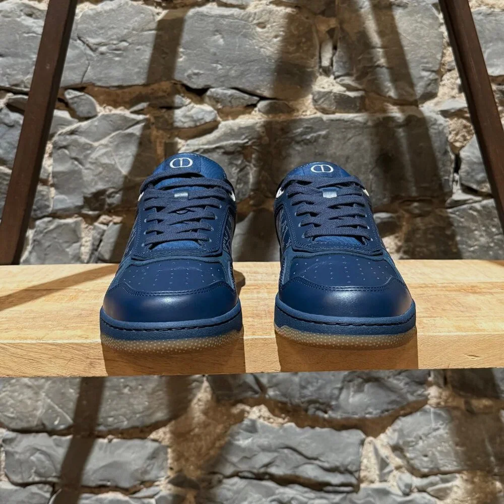 Dior B27 Blue Galaxy Oblique Low-top Sneakers - Picture 3 of 13
